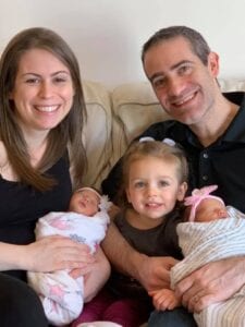 Kaitlyn A. Wald, MD with family: husband, daughter, and twins